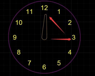 用CAD軟件簡單繪制一個時鐘