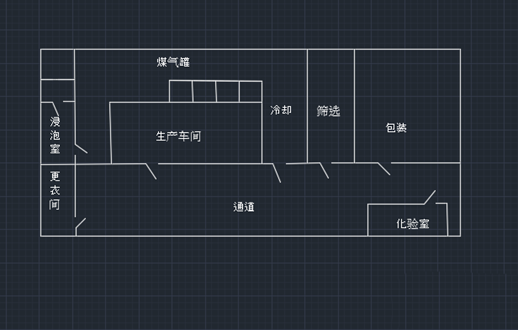 cad怎么畫(huà)廠房的線條平面圖?