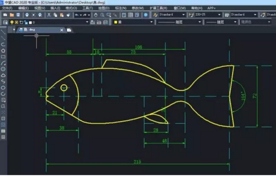 怎么用CAD畫(huà)魚(yú)？